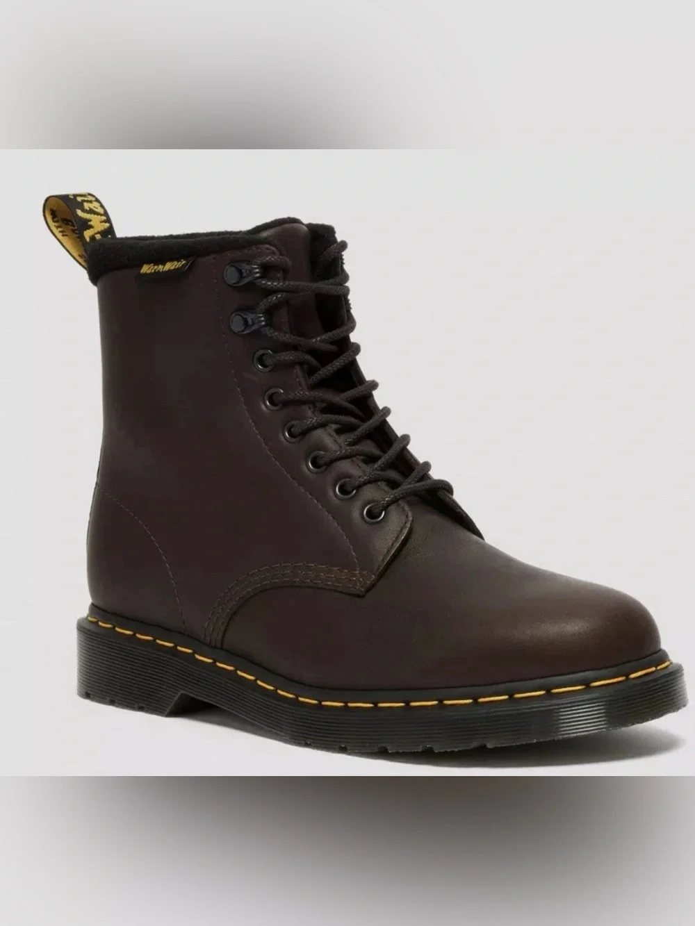 Dr. Martens Warmwair 1460 Pascal Men’s Brown Leather Lace up Boots!!(Size 8)